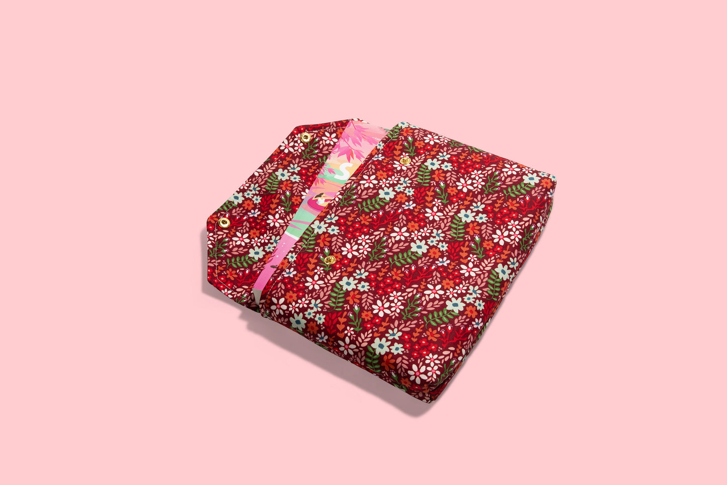 Christmas Floral Fabric E-Reader and Book Sleeve