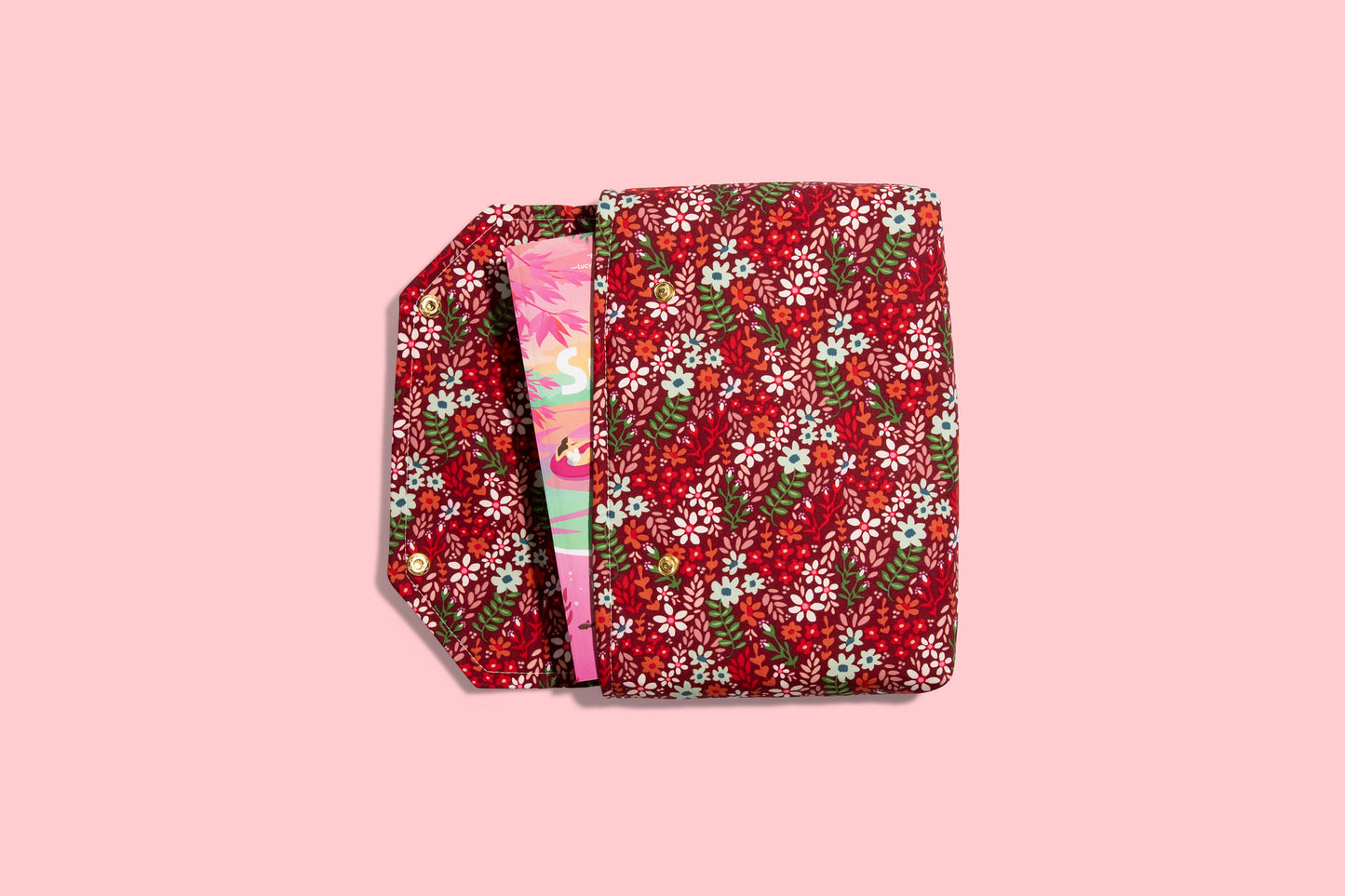 Christmas Floral Fabric E-Reader and Book Sleeve
