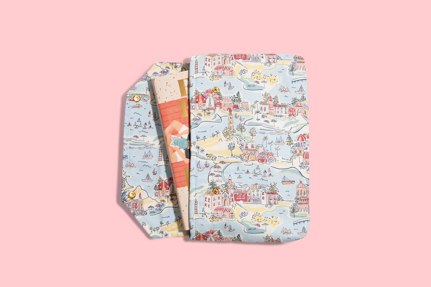 Greek Isles Fabric E-Reader and Book Sleeve