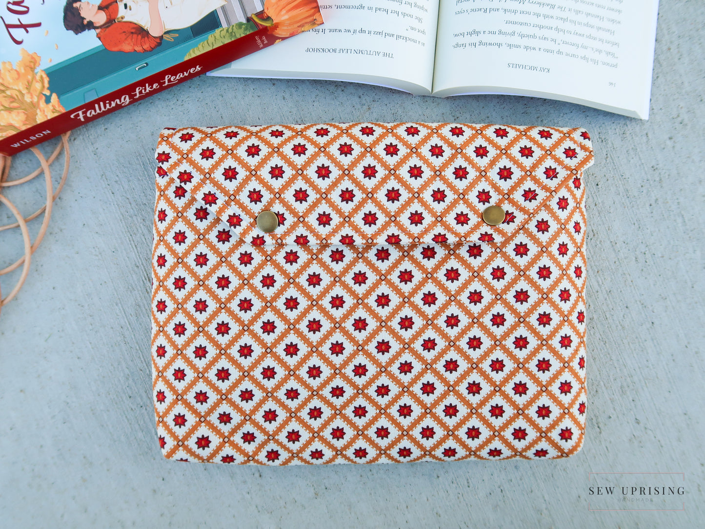 Stitched In Pieces Deluxe Double Snap Book Sleeve