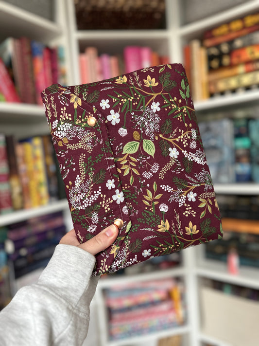 Spring Velvet Vines Book Sleeve and E-Reader Sleeve