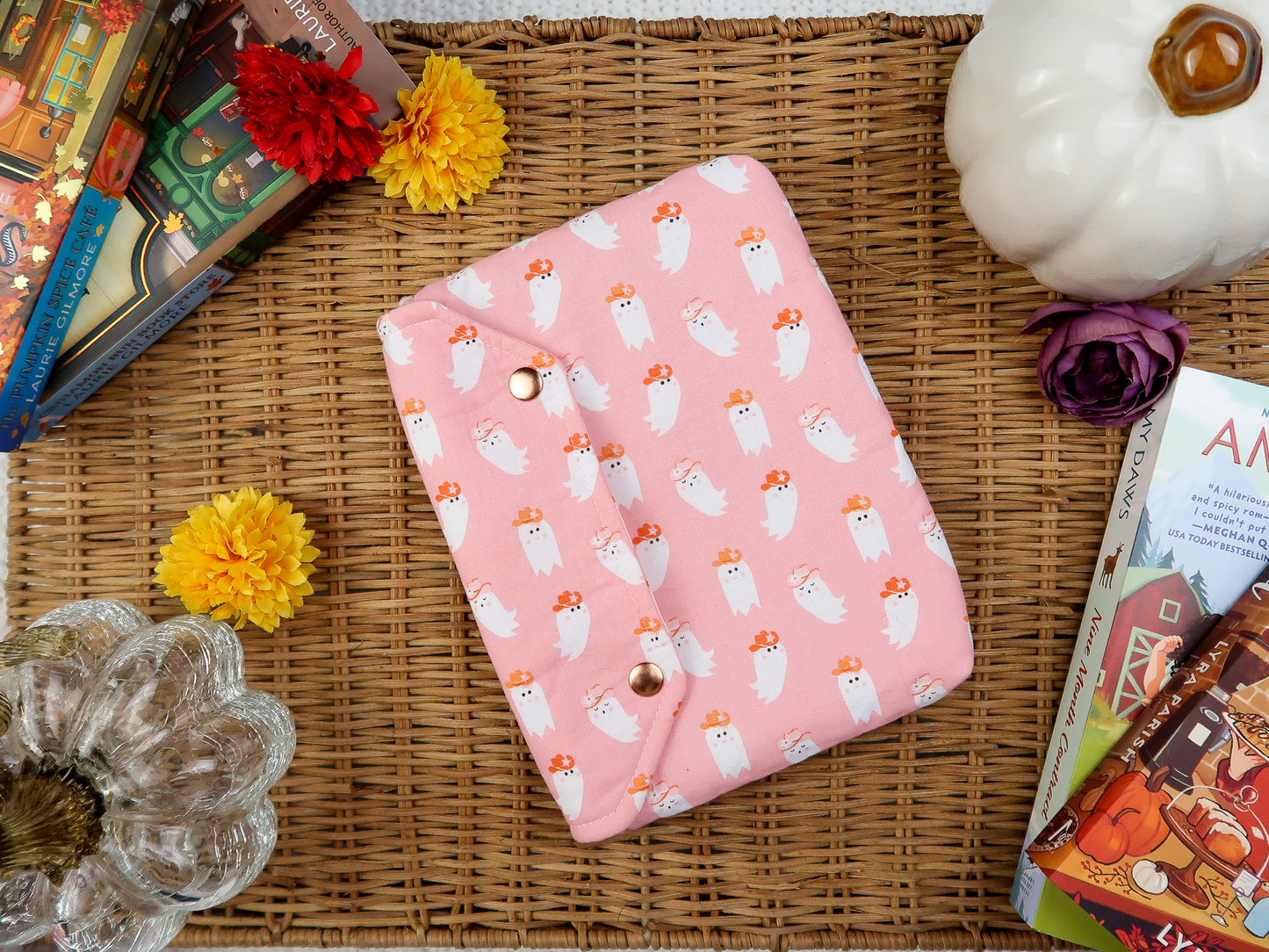 Ghost Cowgirl Deluxe Double Snap Book Sleeve