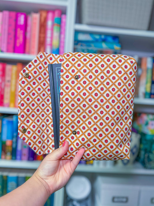 Stitched In Pieces Deluxe Double Snap Book Sleeve