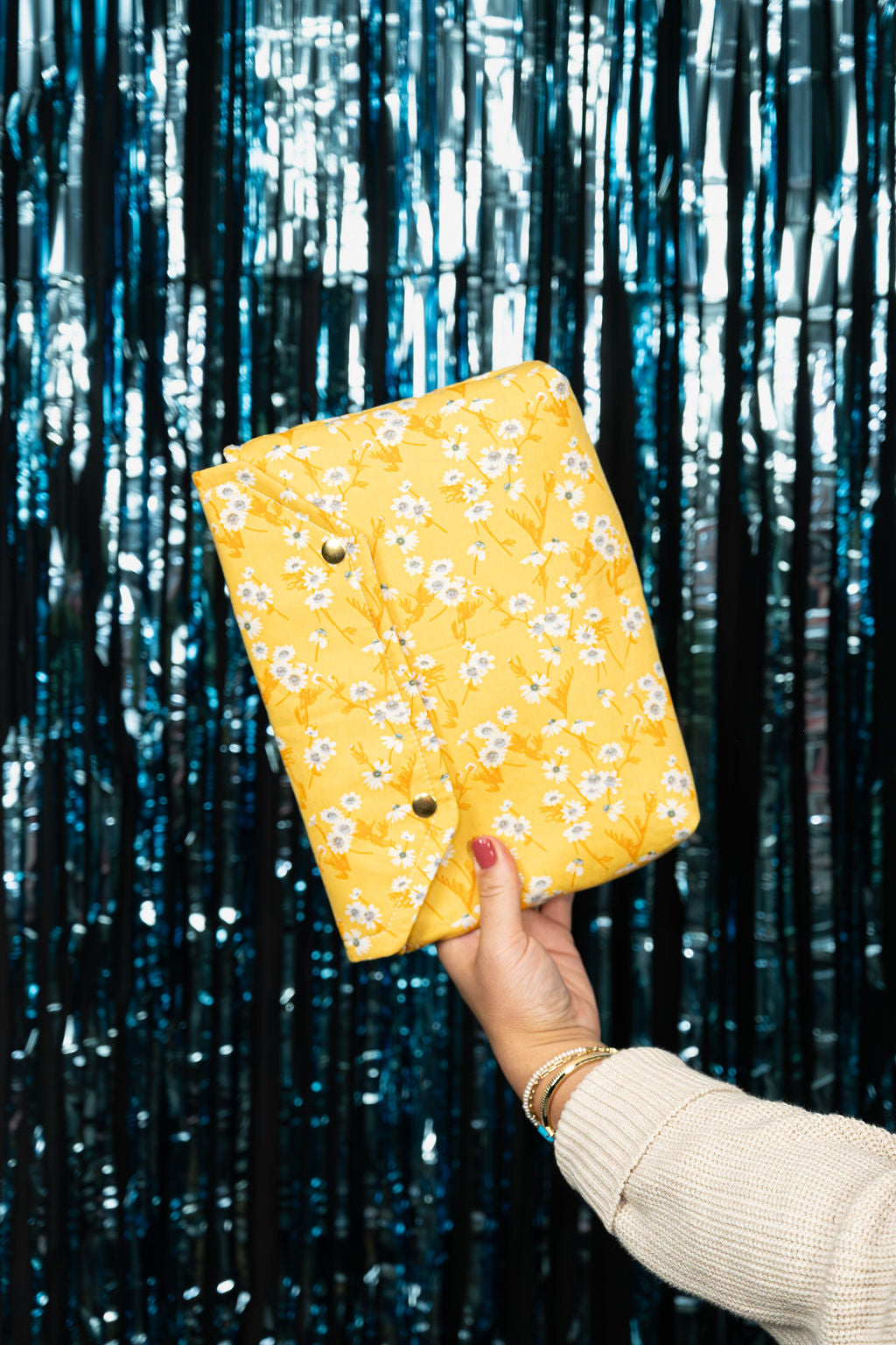 Corn Flower Yellow and Blue Book and E-Reader Sleeve