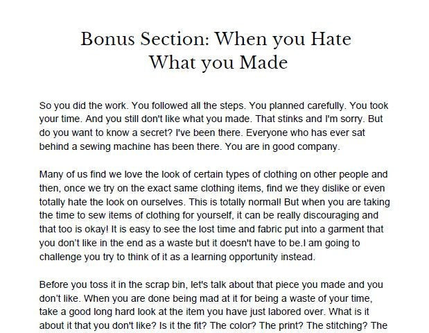 SEW YOUR CAPSULE EBook Download - Capsule Wardrobe Planning and Sewing Guide for Sewists and Seamstresses