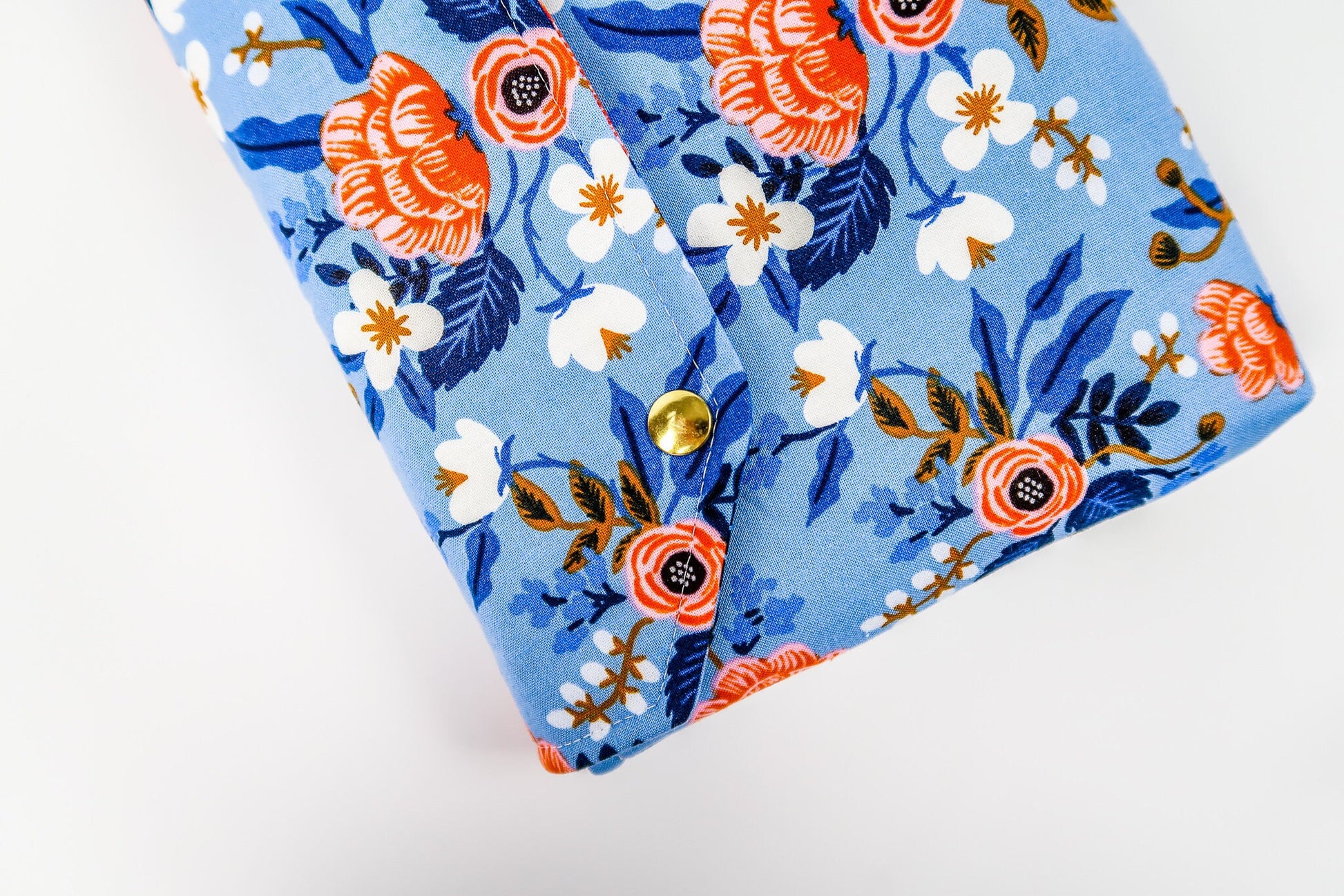 Les Fleurs Rifle Paper Co Fabric Pink Blue Petite Deluxe Book Sleeve Full cover High End Custom Gift BookTok Spring Floral Designer