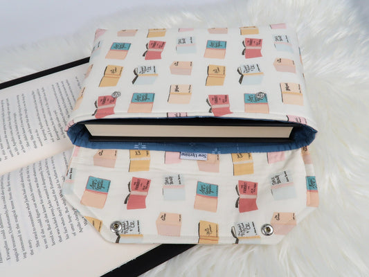 Protective Book Sleeve with Closure, envelope style kindle case with snap closure and machine washable
