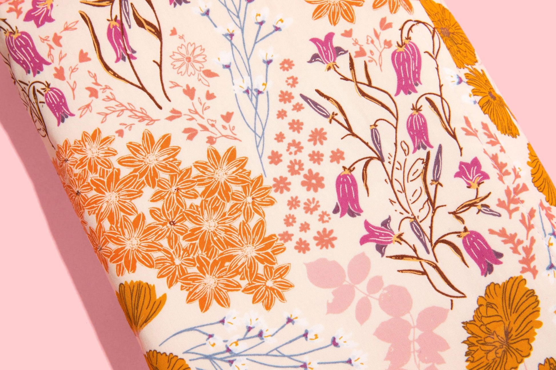 Envelope Book Sleeve with Closure Deluxe Book Sleeve Full cover High End Custom Gift BookTok Floral Designer Cream Bluebell Protective book