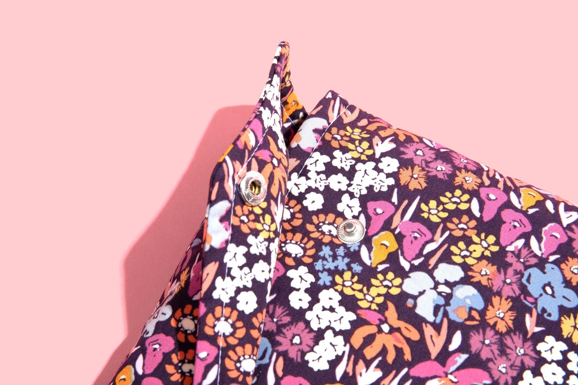 Full cover Protective Book Sleeve With Snap Closure, Purple Floral Fabric Kindle Sleeve, Padded Envelope Book Pouch Accessory Handmade Gift