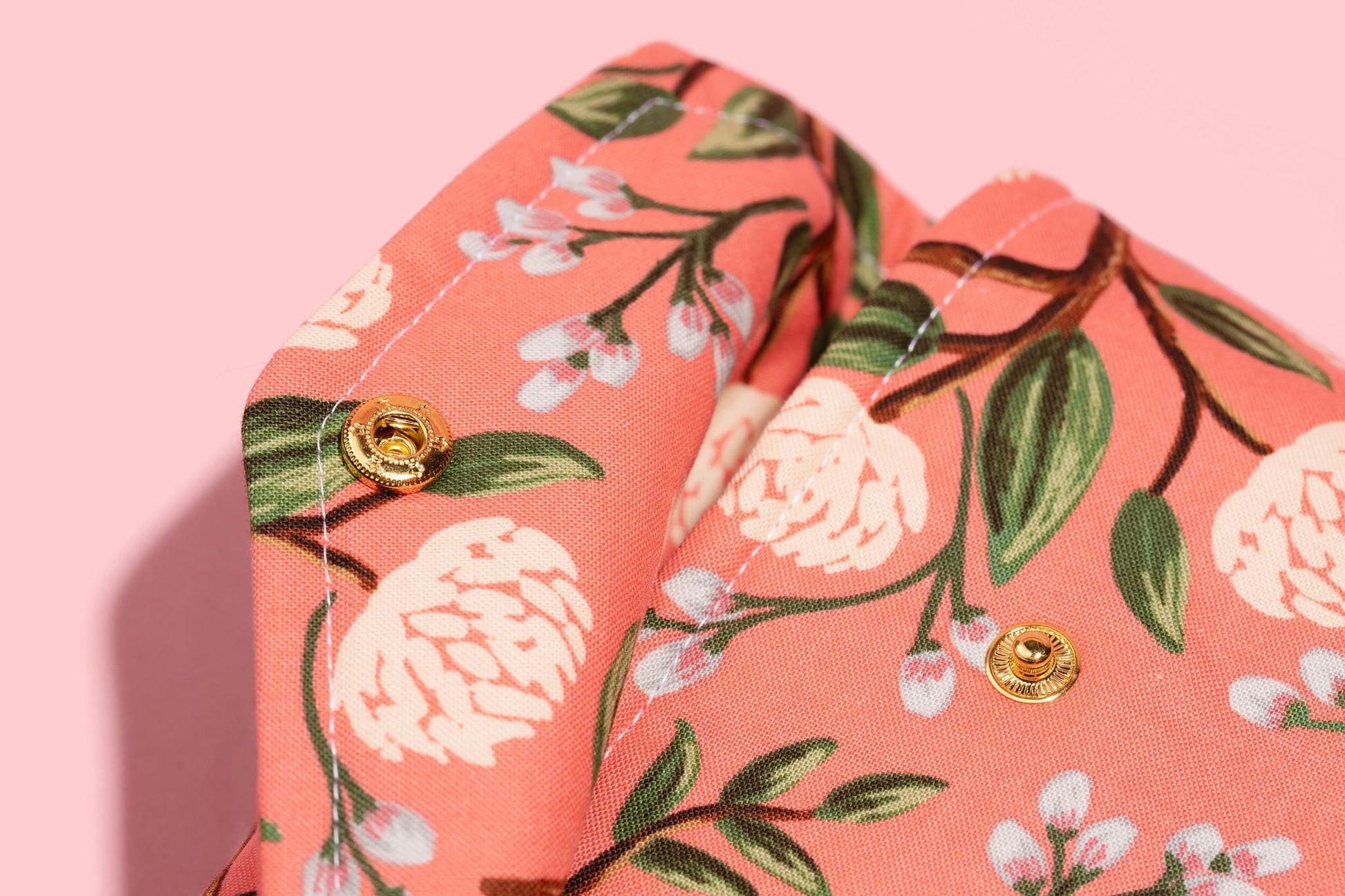 Envelope Book Sleeve with Closure Full Cover Book High End Custom Gift BookTok Floral Designer Rifle Paper Co Fabric Wildwood Peonies Pink