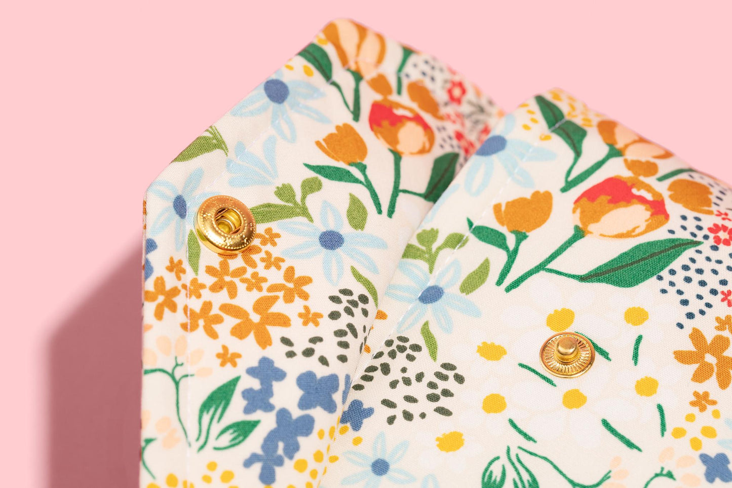 Protective Envelope Book Sleeve with Closure Deluxe Book Sleeve Full cover High End Custom Gift BookTok Floral Designer Cream Wildflower