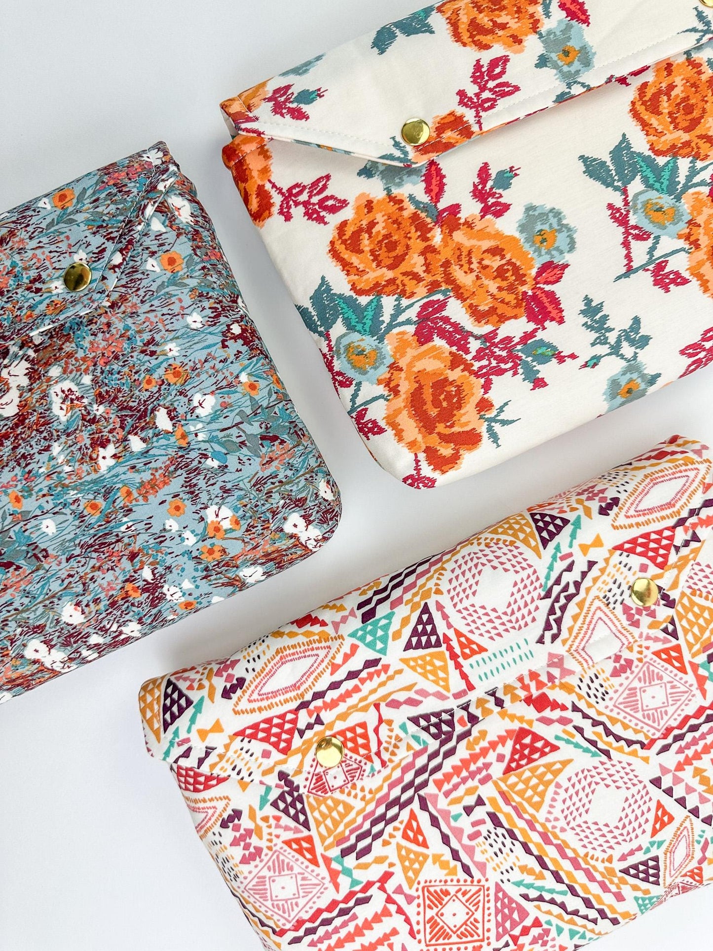 Envelope Book Sleeve with SNAP Closure Deluxe Book Sleeve Full Cover Protective Kindle Case Booktok Desert Texas Rose Southwest Tumbleweed