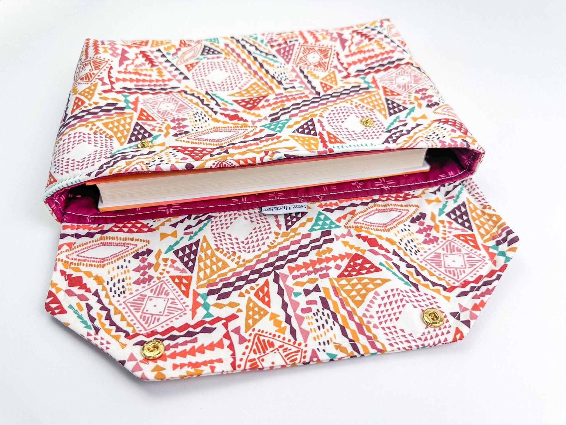 Envelope Book Sleeve with SNAP Closure Deluxe Book Sleeve Full Cover Protective Kindle Case Booktok Desert Texas Rose Southwest Tumbleweed