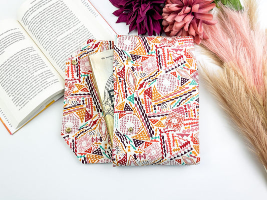 Envelope Book Sleeve with SNAP Closure Deluxe Book Sleeve Full Cover Protective Kindle Case Booktok Desert Texas Rose Southwest Tumbleweed