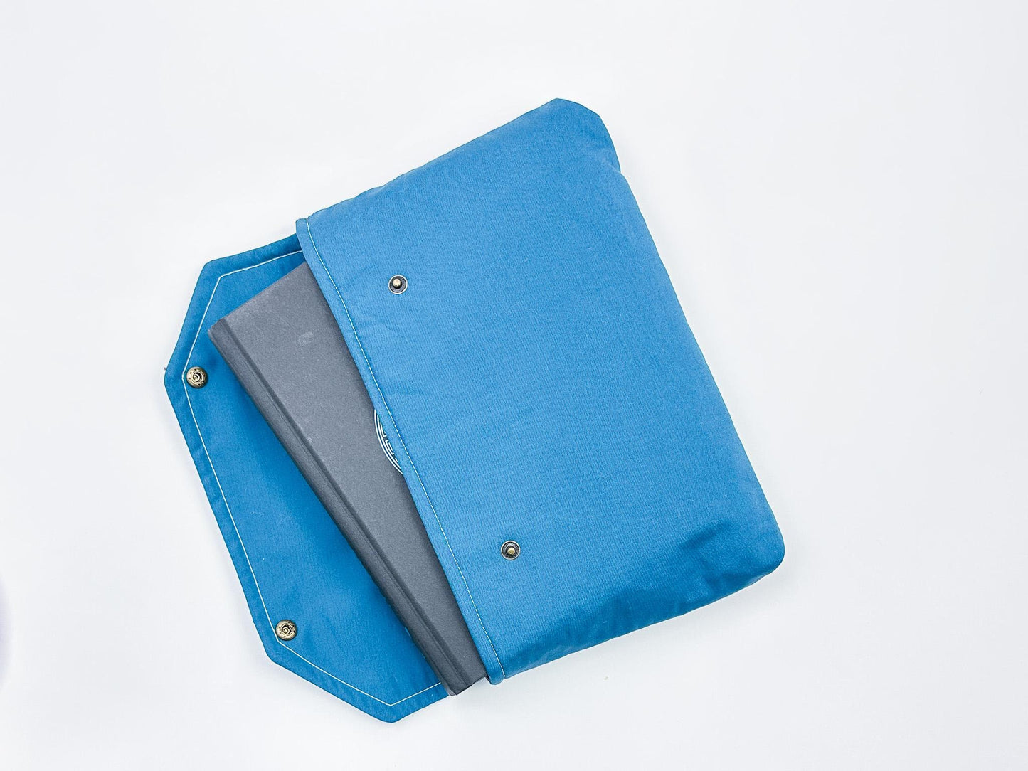 Envelope Book Sleeve with Closure Deluxe Book Sleeve Full cover High End Custom Gift BookTok Floral Designer Cream Men Protective book Denim