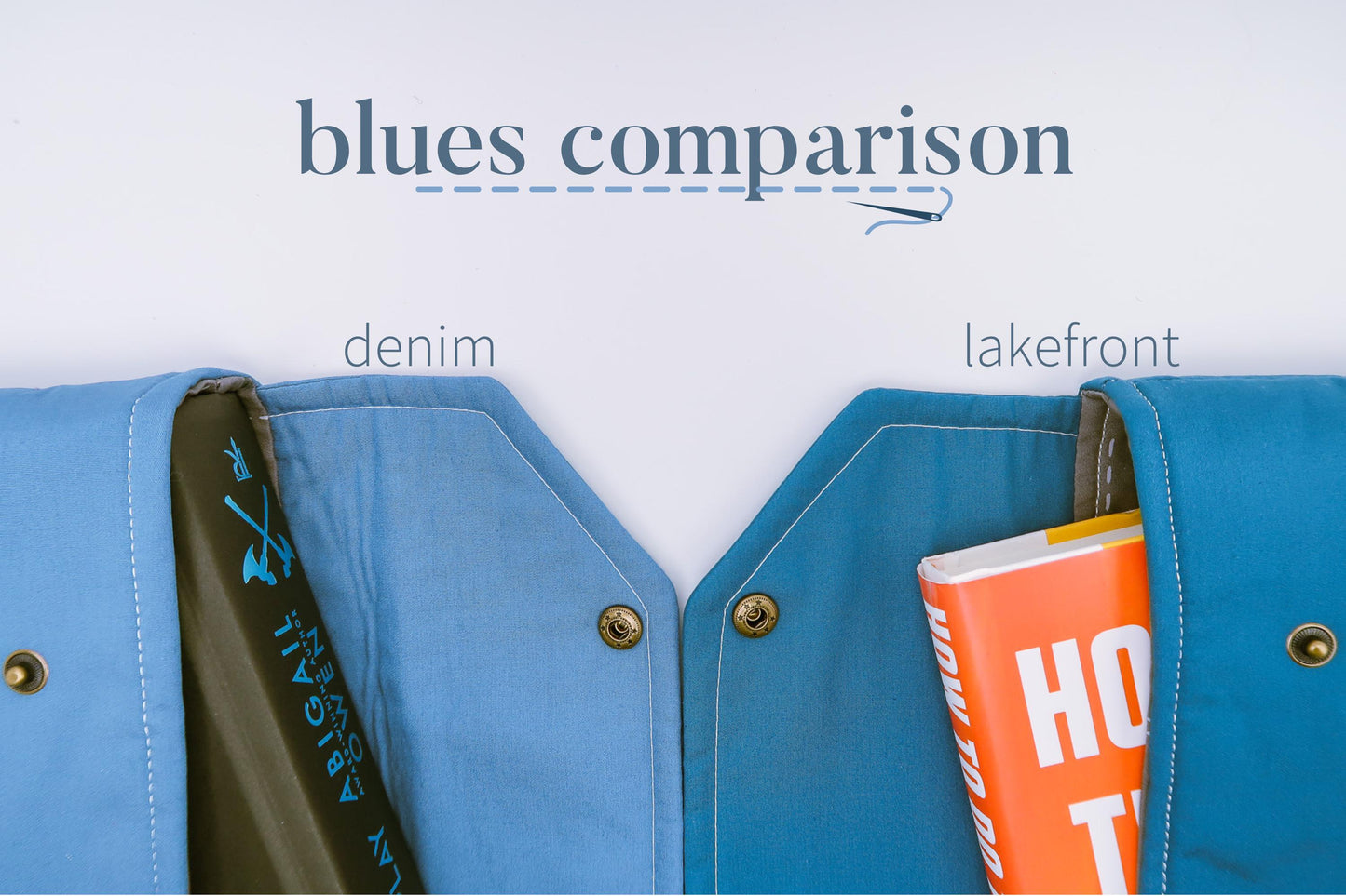 Envelope Book Sleeve with Closure Deluxe Book Sleeve Full cover High End Custom Gift BookTok Floral Designer Cream Men Protective book Denim