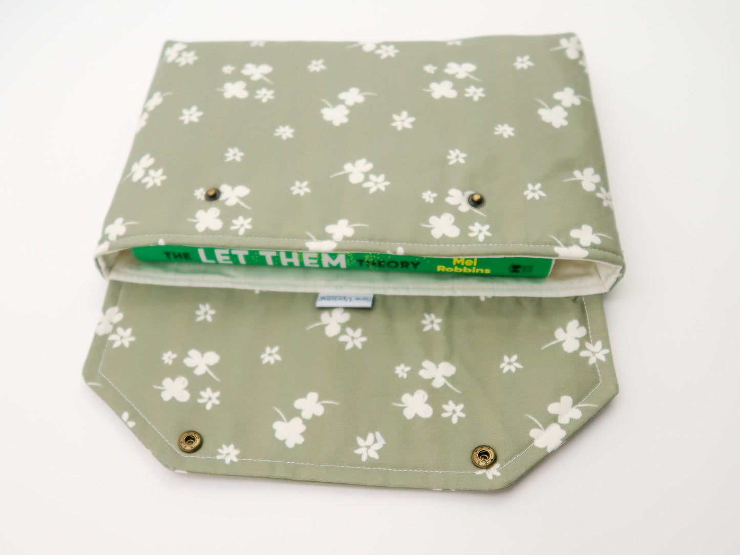 Envelope Book Sleeve with Closure Deluxe Book Sleeve Full cover High End Custom Gift BookTok Protective St Patricks Spring 2025 Book Sleeve