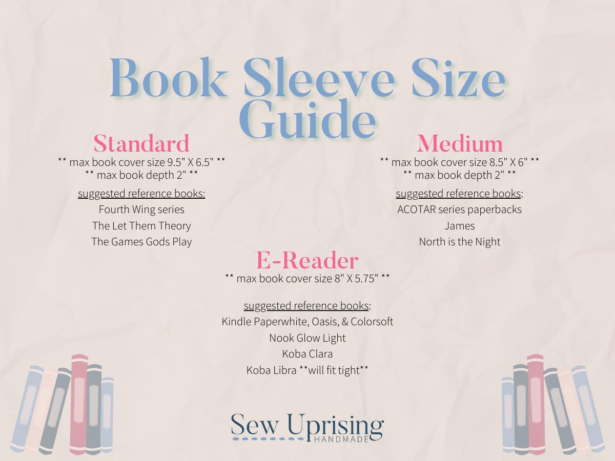 Protective Book Sleeve with Closure, envelope style kindle case with snap closure and machine washable