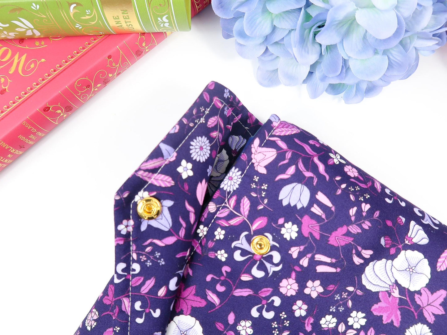 Protective padded book sleeve secure double snap closure. Kindle Sleeve, Paperwhite, Oasis, Colorsoft, EReader Purple Floral Dark Romantasy