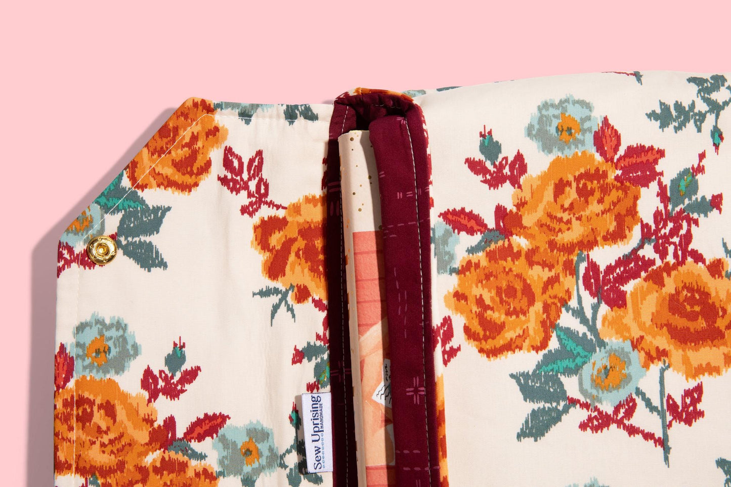 Envelope Book Sleeve with SNAP Closure Deluxe Book Sleeve Full Cover Protective Kindle Case Booktok Desert Texas Rose Southwest Fall