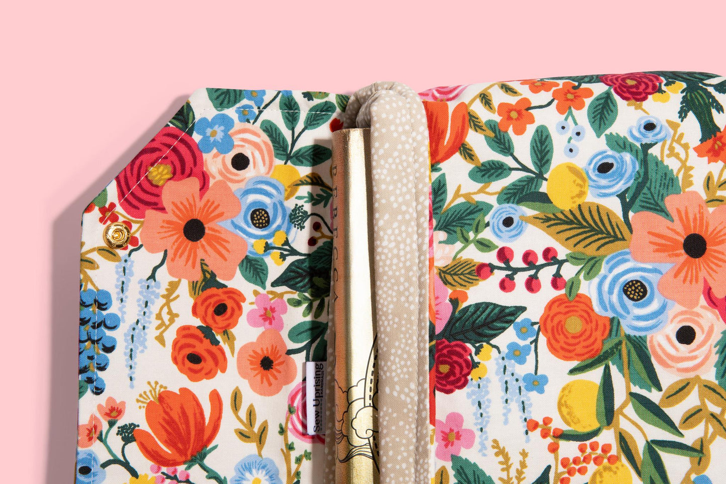 Envelope Book Sleeve with SNAP Closure Deluxe Book Sleeve Full Cover Kindle Booktok Rifle Paper Company garden party preppy - CLASSIC