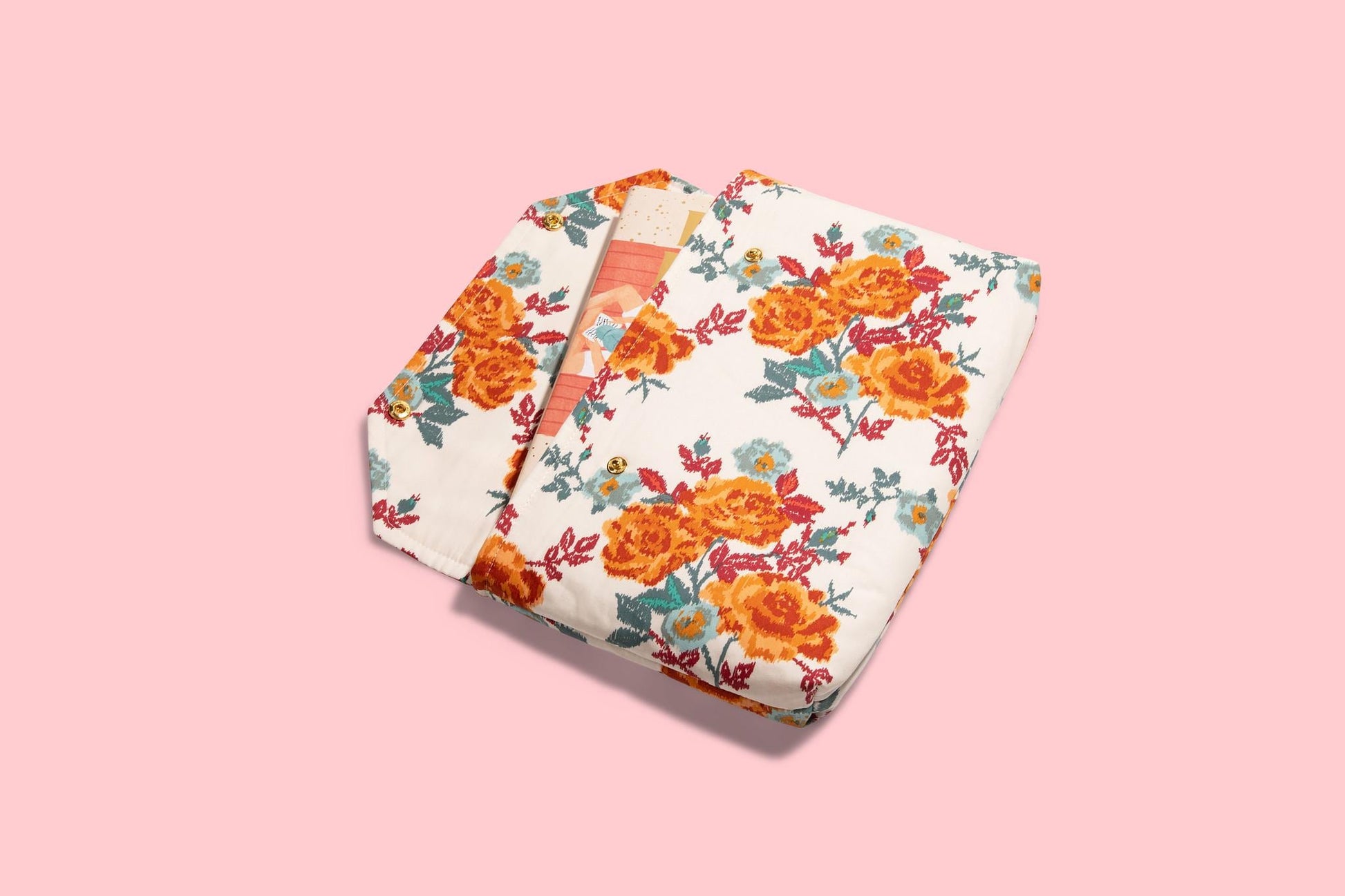 Envelope Book Sleeve with SNAP Closure Deluxe Book Sleeve Full Cover Protective Kindle Case Booktok Desert Texas Rose Southwest Fall