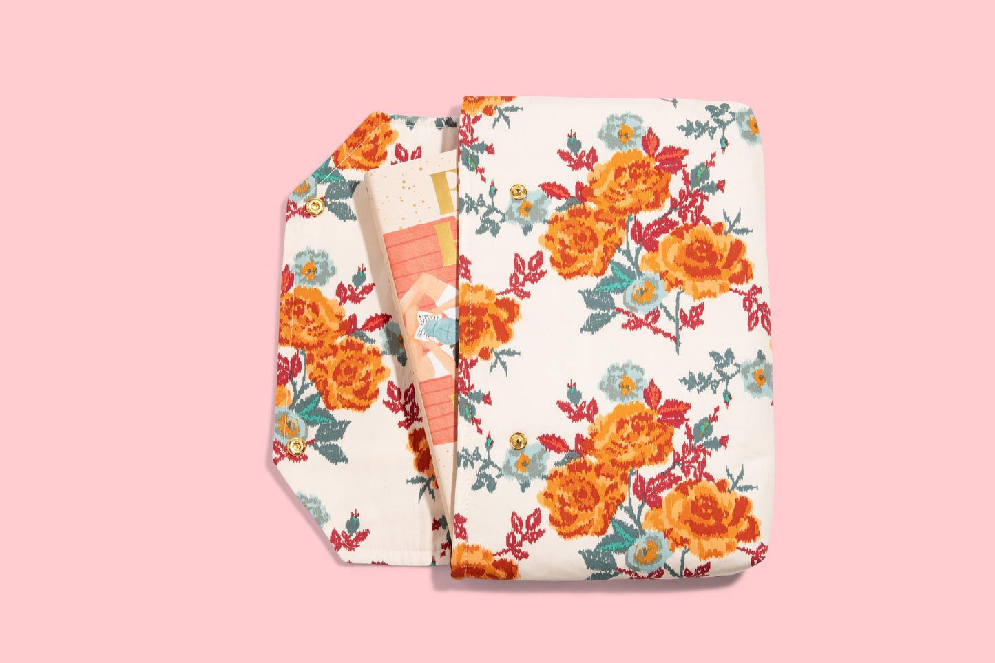 Envelope Book Sleeve with SNAP Closure Deluxe Book Sleeve Full Cover Protective Kindle Case Booktok Desert Texas Rose Southwest Fall