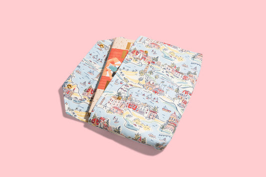Greek Isles Fabric E-Reader and Book Sleeve