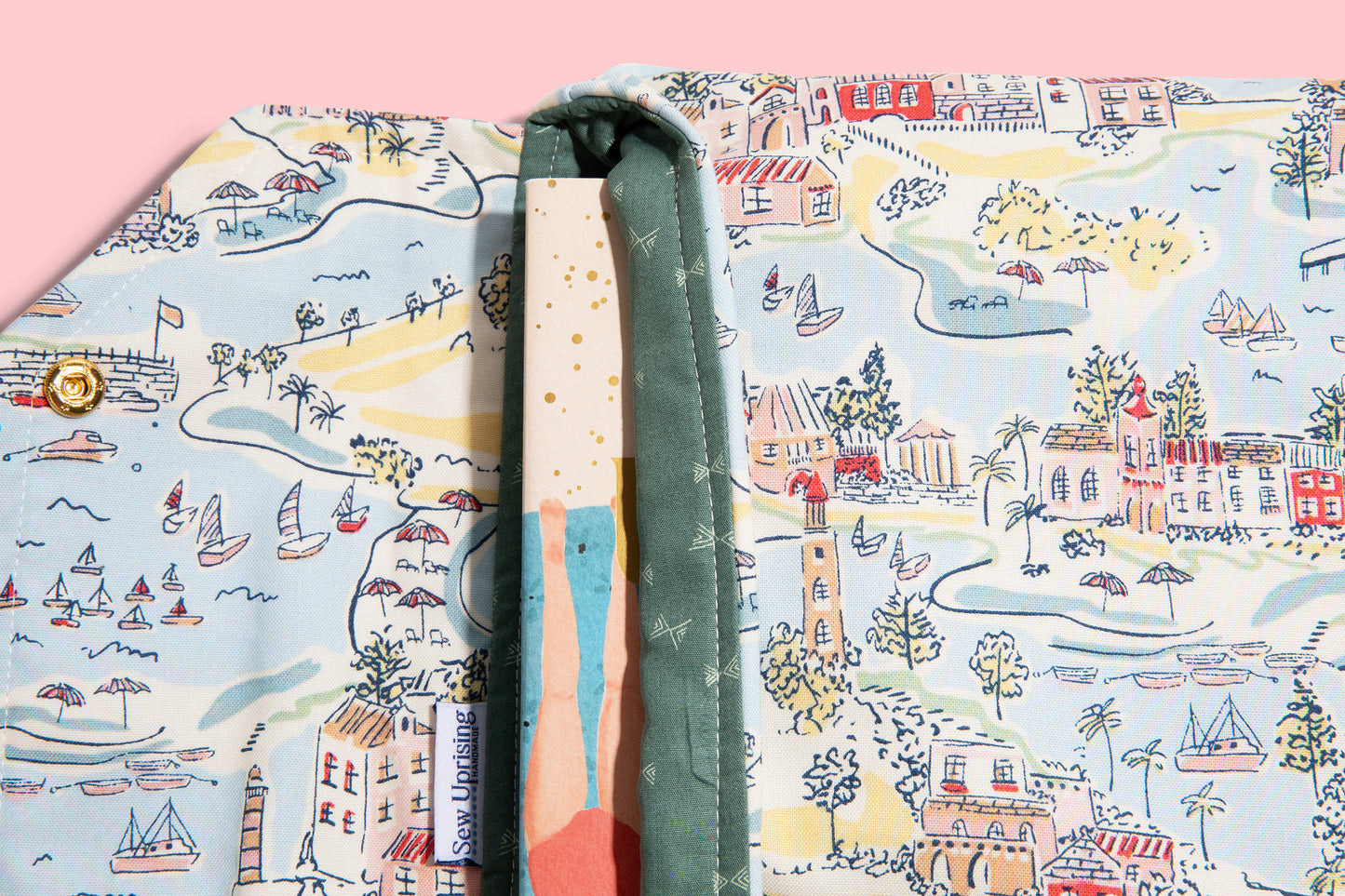 Greek Isles Fabric E-Reader and Book Sleeve